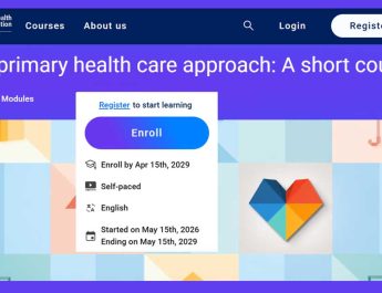 WHO Meluncurkan Kursus Singkat Gratis Bagi Layanan Kesehatan Primer